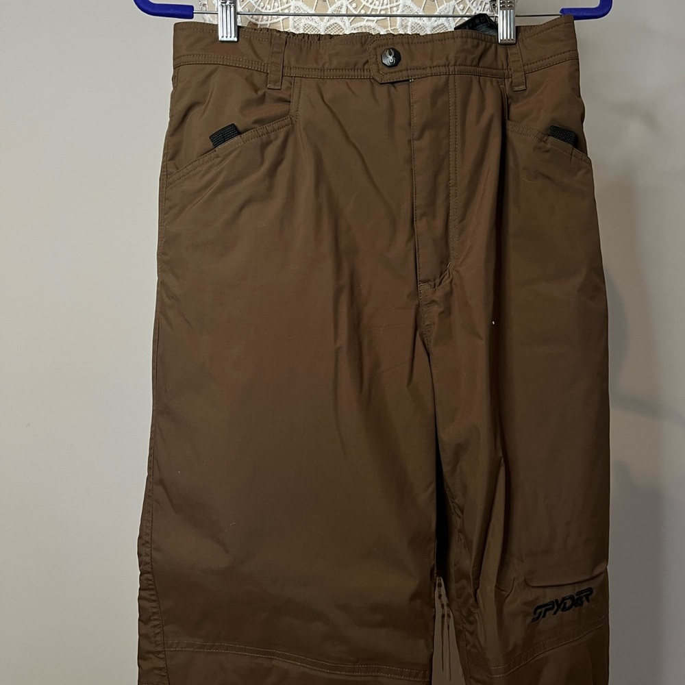 Kids/Youth Spyder Boys Snow Pants in Brown